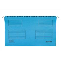 Bantex Flex Suspension File Kraft V-Base 15mm Square 30mm Foolscap Blue Ref 100331437