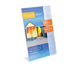 Slanted Sign Holder Side Loading A5 Clear