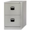 Trexus Steel Stationery Filing Cabinet 2-Drawer Grey - 394992