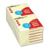Euroffice Repositionable Sticky Notes 76x76mm 100 Sheets per Pad Yellow - Pack 12