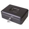 Cash Box with Latch and 2 Keys plus Removable Coin Tray 300mm Black