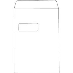 5 Star Value Envelope Pocket Press Seal Window 100gsm White C4 (Pack 250)