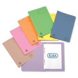 Elba Ashley Flat File 315gsm Capacity 35mm Foolscap Yellow Ref 100090284 - Pack 25