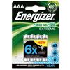 Image of Energizer NiMH AAA Rechargeable Battery 800mAh LR03 1.2V Ref 627948 -