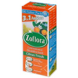 Zoflora Concentrated Disinfectant Citrus Fresh Makes 20 Litres from 500ml Bottle Ref RY0652