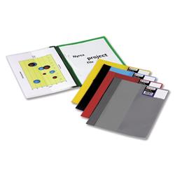 Rexel Nyrex Project Flat File Semi-rigid Plastic Clear Front A4 Blue Ref 13045BU - Pack 5