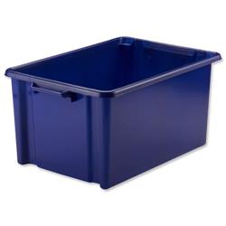 Strata Jumbo Storemaster Crate 560x385x280mm Blue Ref HW048