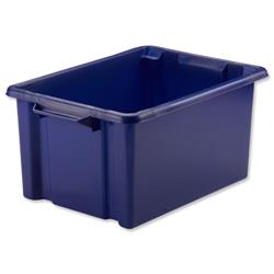 Strata Maxi Storemaster Crate 470x340x240mm Blue Ref HW046