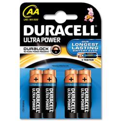 Duracell Ultra Power MX1500 AA Batteries 1.5V Ref 81235491 - Pack 4
