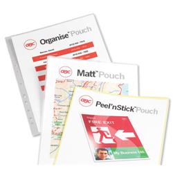 GBC Laminating Pouches Selection Pack 10 Gloss Organise 10 Matt 10 Peel-n-Stick A4 Ref 4400542 - Pack 30