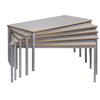 Image of Rectangular Classroom Stackable Table - SQSS126-76MDP-LG-DP1