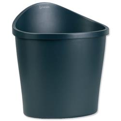 Rexel Agenda 2 28 Litre Charcoal Waste Bin with Handle Ref 2101034