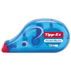 Tipp-Ex Pocket Mouse Correction Tape Roller Disposable 4.2mmx9m Ref 8207891 - Pack 10