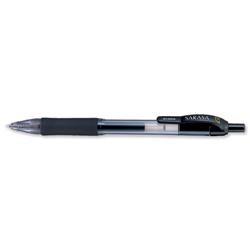 Zebra Sarasa Retractable Rollerball Gel Ink Pen Medium Black Ref 46810 - Pack 12