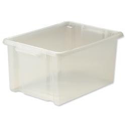 Strata Maxi Storemaster Crate 470x340x240mm Translucent Ref HW046