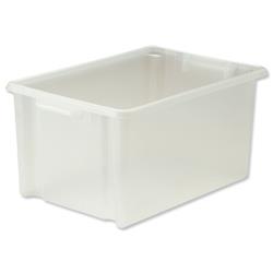 Strata Jumbo Storemaster Crate 560x385x280mm Translucent Ref HW048
