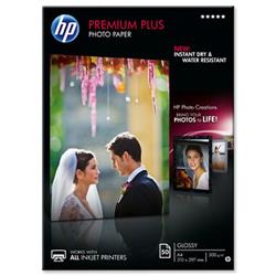 Hewlett Packard HP Premium Plus Photo Paper Glossy 300gsm A4 Ref CR674A - 50 Sheets