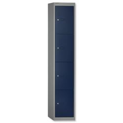 Bisley Locker Steel 4-Door W305xD305xH1802mm Goose Grey-Blue Ref CLK124-7339
