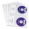 Image of Rexel Nyrex CD Pocket Multipunched For 2 CDs A4 [Pack 5] - 2001007