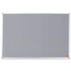 5 Star Office Noticeboard with Fixings and Aluminium Trim W1200xH900mm Grey