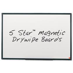 5 Star Office Drywipe Board Magnetic Lightweight with Fixing Kit and Detachable Pen Tray W1800xH1200mm