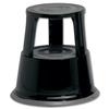 5 Star Facilities Step Stool Mobile Spring-loaded Castors Max 150kg Top D290xH430xBase D435mm 5kg Black