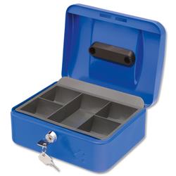 5 Star Cash Box 8 Inch W160xD200xH90mm Blue Ref 9188893