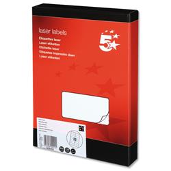 5 Star Laser Labels 16 per Page 250 Sheets Ref 909353