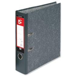 5 Star Office Lever Arch File 70mm A4 Cloudy Grey - Pack 10