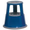 5 Star Facilities Step Stool Mobile Spring-loaded Castors Max 150kg Top D290xH430xBase D435mm 5kg Blue