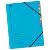 Image of Leitz File Colourspan Cardboard 7-Part Blue [Pack 5] - 3907-00-35