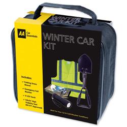 AA Winter Car Kit Contains Snow Shovel/Vest/Emergency Blanket and Dynamo Torch Ref 5060114513386