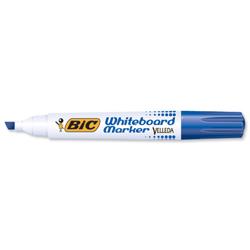 Bic Velleda 1751 Whiteboard Marker Chisel Tip Blue Ref 1199175106 - Pack 12