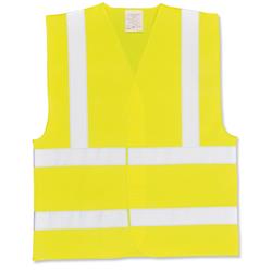 High Visibility Vest Polyester Medium Yellow
