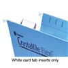 Rexel Crystalfile Flexifile Card Inserts for Suspension File Tabs White Ref 3000058 - Pack 50