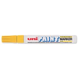uni PX-20 Paint Marker Bullet Tip Medium Point Line Width 2.2-2.8mm Yellow Ref 9001926 - Pack 12