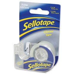 Sellotape Clever Tape Dispenser Roll Write-on Copier-friendly Tearable 18mmx25m Matt Ref 1766010 - Pack 6