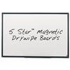 5 Star Office Drywipe Board Magnetic Lightweight with Fixing Kit and Detachable Pen Tray W900xH600mm
