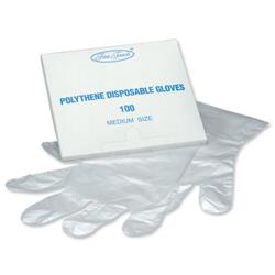 Fine Touch Disposable Gloves Polythene Ref P00969 - Pack 100