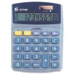 5 Star Office Calculator Desktop Battery/Solar-power 10 Digit 3 Key Memory