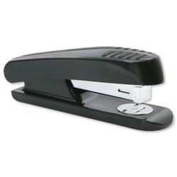 5 Star Office Stapler Half Strip Plastic Capacity 20 Sheets Black