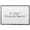 5 Star Office Drywipe Board Lightweight with Fixing Kit and Detachable Pen Tray W1800xH1200mm