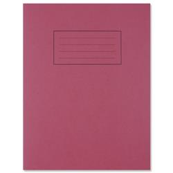 Silvine Exercise Book Ruled and Margin 75gsm 80 Pages 229x178mm Red Ref EX101