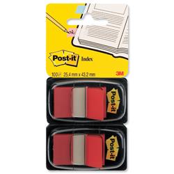 Post-it Index Flags 25mm Red Ref 680-RDEU - Pack 2