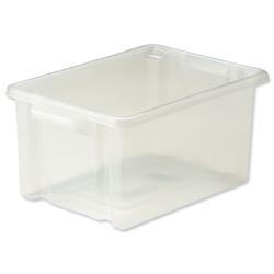 Strata Midi Storemaster Crate 360x270x190mm Translucent Ref HW044