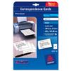 Image of Avery Correspondence Cards Inkjet 128x82mm Matt White - C2318-25UK