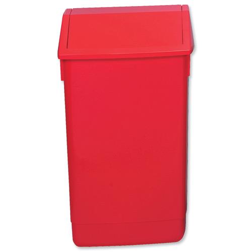 Buy Flip Top Bin Composite Plastic 60 Litres Red 510800