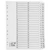 Image of 5 Star Index 150gsm Card with Clear Mylar Tabs 1-50 A4 White - 913403