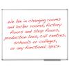 Image of Nobo Classic Drywipe Board with Fixings 600x540 Aluminium - 1902634