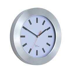 Wall Clock Brushed Aluminium Case Diameter 300mm Ref A280B